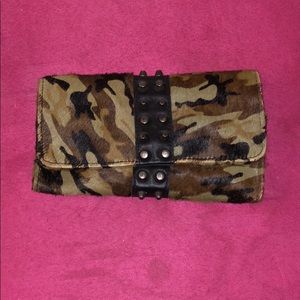 Zara Animal Print Studded Wallet